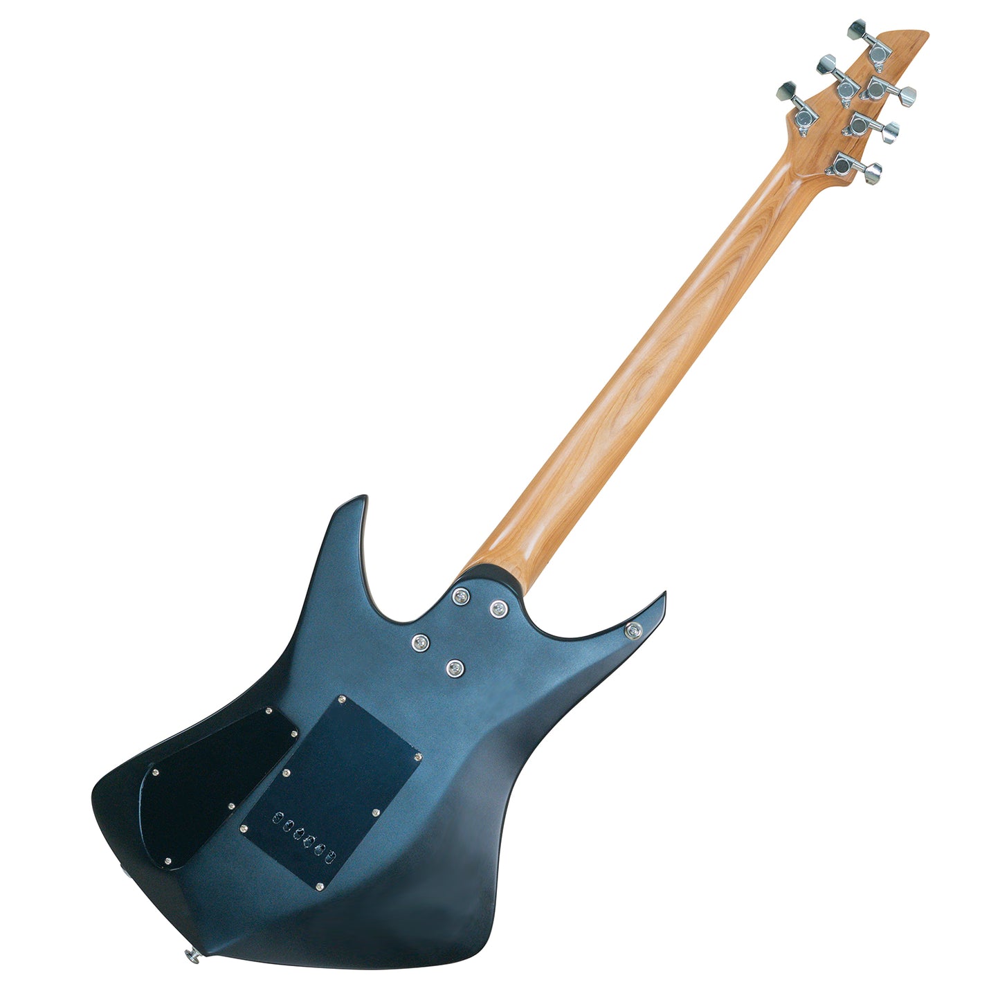 Latitude Phoenix Electric Guitar,Alder Body Killer Key,6 String Solid Body Electric Guitars,Double Rail Pickups Guitar,Double Truss Rod Carbon Fiber Rods,Matte Black.