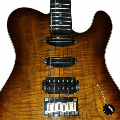 Limited Edition Semi-Hollow Body Electric Guitar | 5-Year Aged Wood TELE Style | 5lbs Lightweight with Warm & Sweet Tone