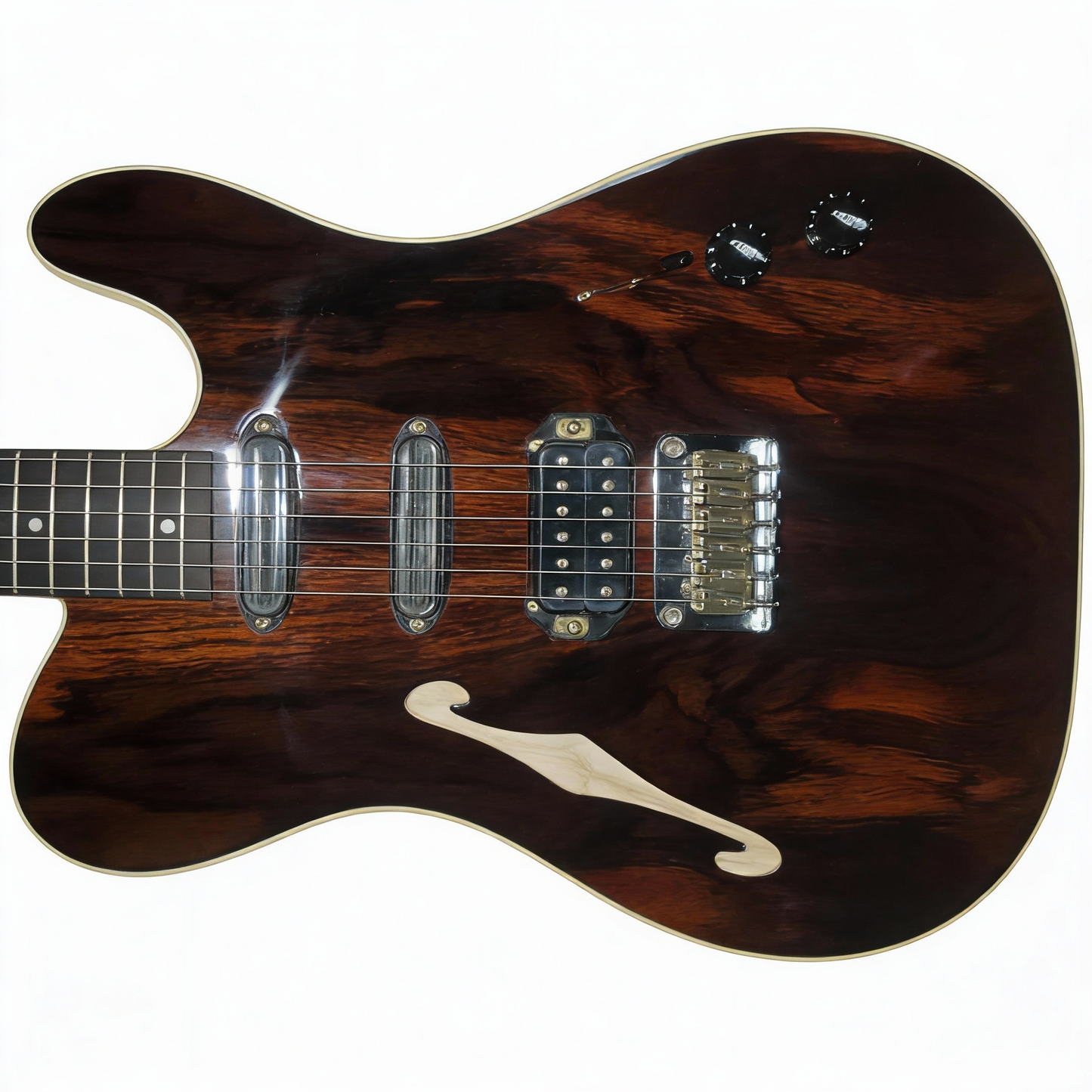 Vintage TELE Style Semi-Hollow Electric Guitar – 5-Year Aged Tonewoods, Ultra-Light 6 lbs