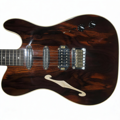 Vintage TELE Style Semi-Hollow Electric Guitar – 5-Year Aged Tonewoods, Ultra-Light 6 lbs