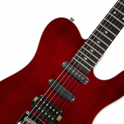 Vintage-Style Semi-Hollow Telecaster Guitar | 5-Year Aged North American Alder Body | Lightweight 5lbs | Versatile HSS Pickup Setup