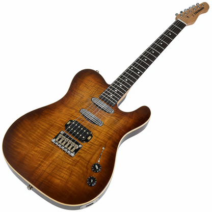 Limited Edition Semi-Hollow Body Electric Guitar | 5-Year Aged Wood TELE Style | 5lbs Lightweight with Warm & Sweet Tone