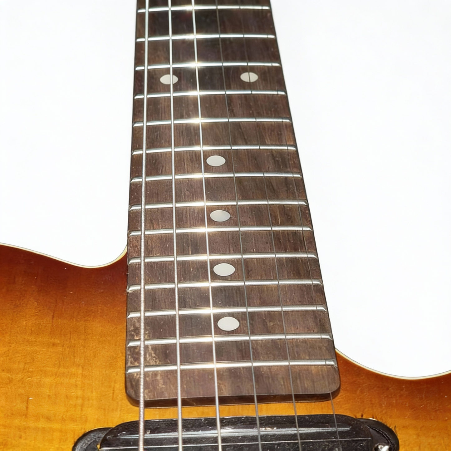 Handcrafted Vintage-Style Semi-Hollow Telecaster Guitar｜5-Year Aged Wood Body｜Lightweight 5lbs｜Warm & Sweet Tone