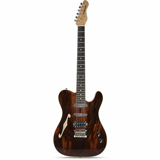 Vintage TELE Style Semi-Hollow Electric Guitar – 5-Year Aged Tonewoods, Ultra-Light 6 lbs